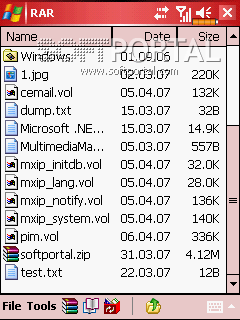 Программы для Windows Mobile Pocket-rar-mid-3
