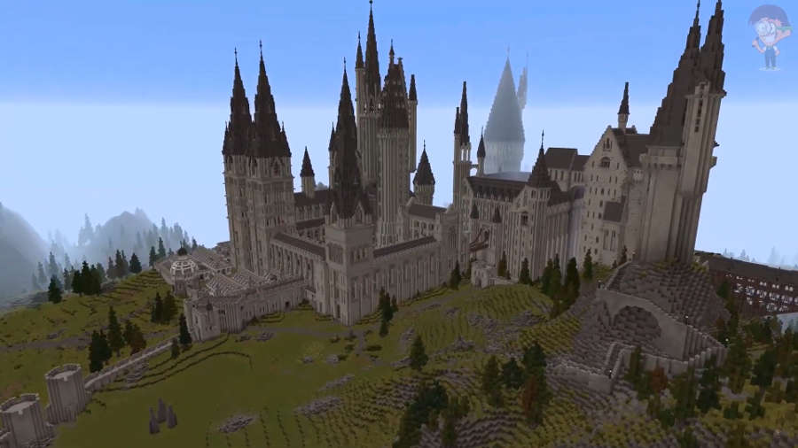 Результат фанатской кооперации любителей Гарри Поттера - игра Minecraft School of Witchcraft and Wizardry