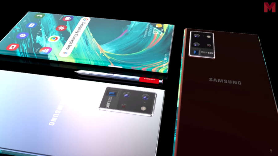 Samsung Galaxy Note 20 раскрывает свой внешний вид