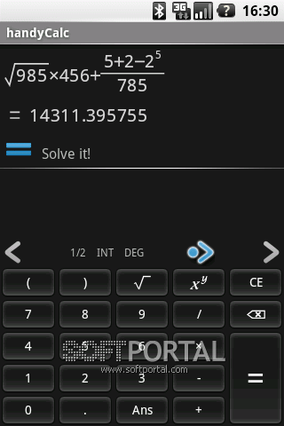 handyCalc screenshot # 1