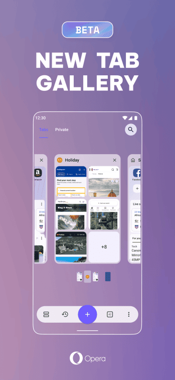 Opera beta screenshot # 1