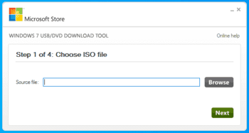 Windows 7 USB/DVD Download Tool screenshot # 1