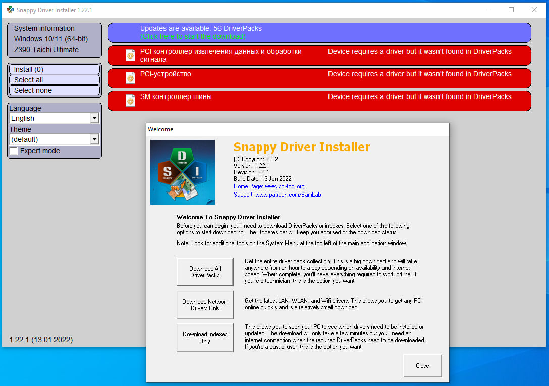 Download Snappy Driver Installer Origin - MajorGeeks