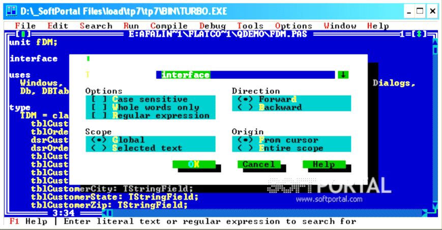 Turbo Pascal download the last version for windows
