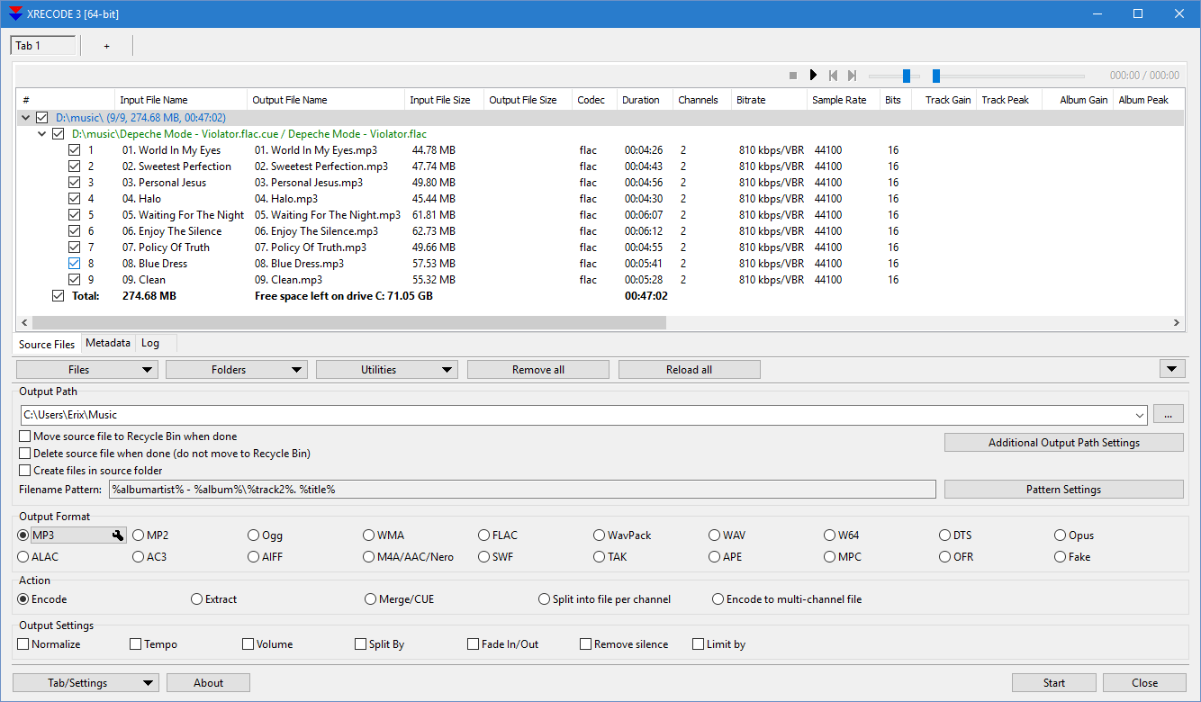xrecode 3 cannot create folder