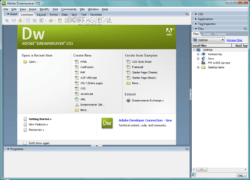 Adobe Dreamweaver скриншот № 1