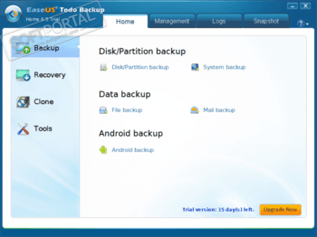 Easeus Todo Backup Home скриншот № 1