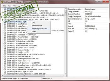 Махаон DICOM Dump скриншот № 1