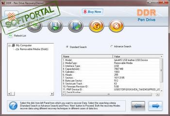 Pen Drive Recovery Software скриншот № 1