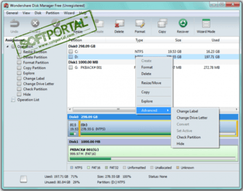 Wondershare Disk Manager Free скриншот № 1