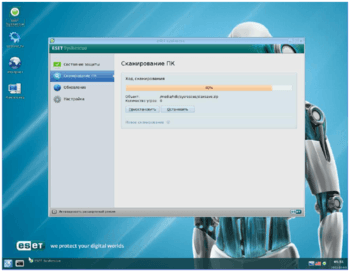 LiveCD ESET NOD32 скриншот № 1