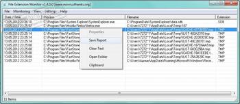 File Extension Monitor скриншот № 1