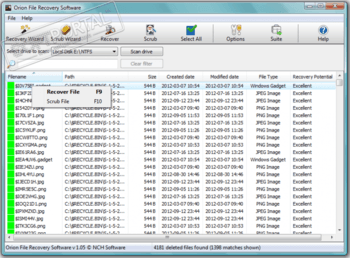 Orion File Recovery Software скриншот № 1