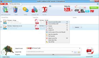 FoxPDF CDR to PDF Converter скриншот № 1
