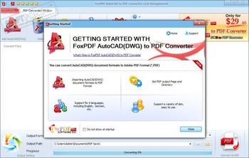 FoxPDF DWG to PDF Converter скриншот № 1
