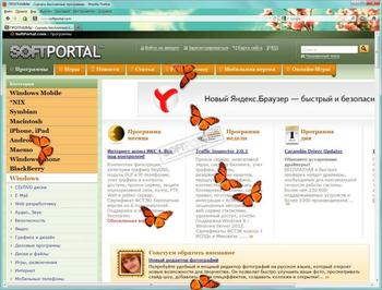 Butterfly On Desktop скриншот № 1