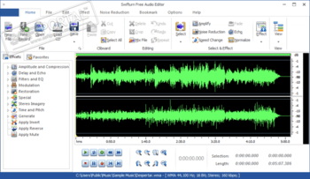 Swifturn Free Audio Editor скриншот № 1