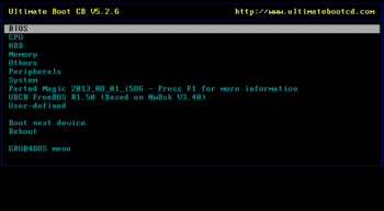 Ultimate Boot CD (UBCD) скриншот № 1