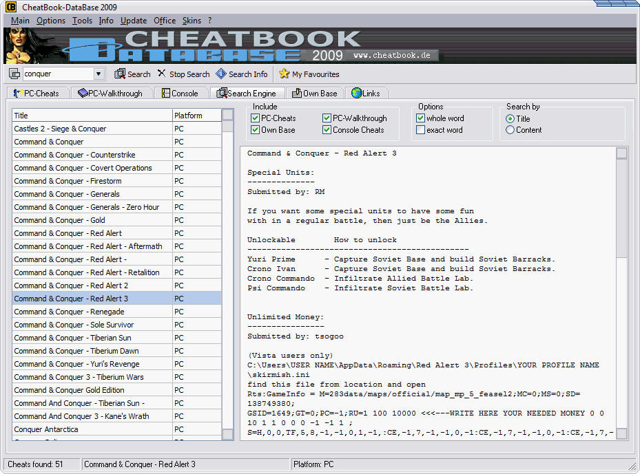 cheat database download
