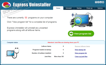 Express Uninstaller скриншот № 1