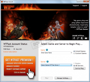 WTFast скриншот № 1