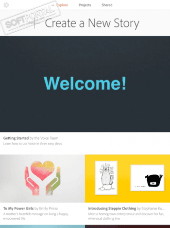 Adobe Voice скриншот № 1