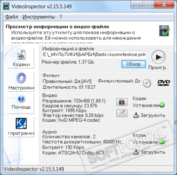 VideoInspector скриншот № 1