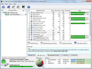 Active Hard Disk Monitor скриншот № 1