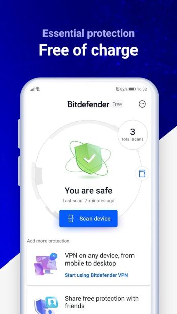 Bitdefender Antivirus Free скриншот № 1