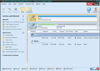 MiniTool Partition Wizard Bootable скриншот № 1