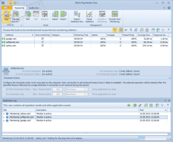 EMCO Ping Monitor скриншот № 1