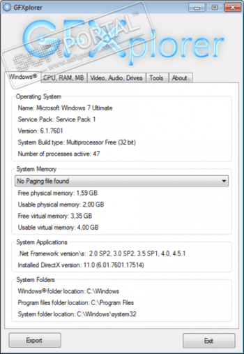 GFXplorer скриншот № 1