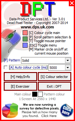 Dead Pixel Tester скриншот № 1