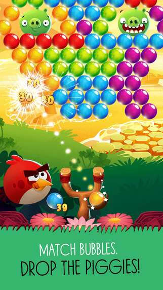Angry Birds POP Bubble Shooter скриншот № 1