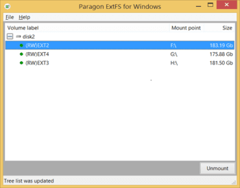 Paragon ExtFS скриншот № 1