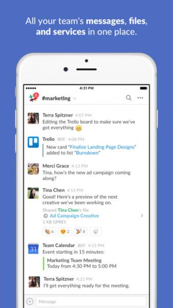 Slack скриншот № 1