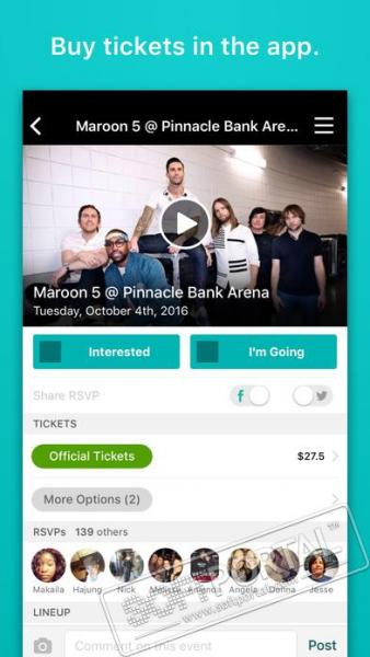 Bandsintown скриншот № 1