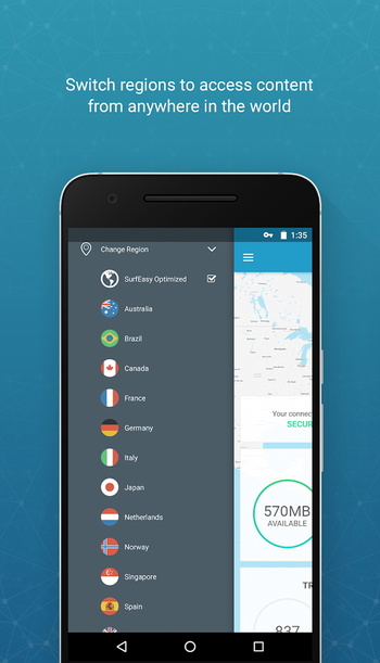 SurfEasy VPN 4.1.5 (Android)