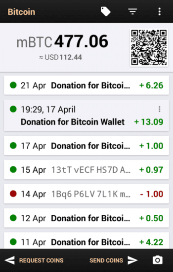 Bitcoin Wallet скриншот № 1