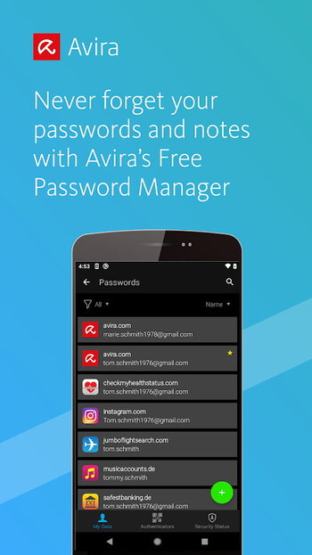 Avira Password Manager скриншот № 1