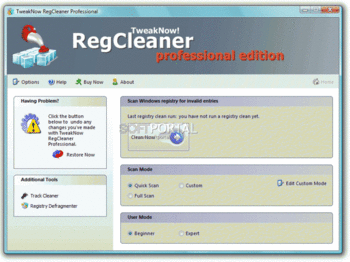 TweakNow RegCleaner скриншот № 1