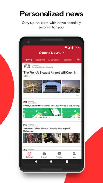 Opera News скриншот № 1