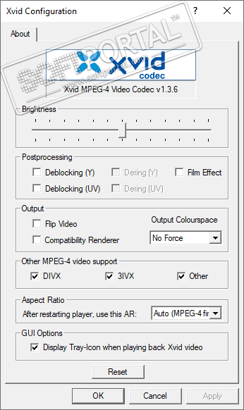 Xvid Video Codec скриншот № 1