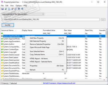 PropertySystemView скриншот № 1