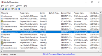 WinDefThreatsView скриншот № 1