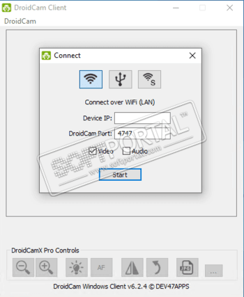 DroidCam Windows Client скриншот № 1