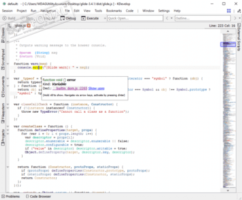 KDevelop скриншот № 1