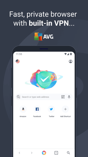 AVG Browser скриншот № 1
