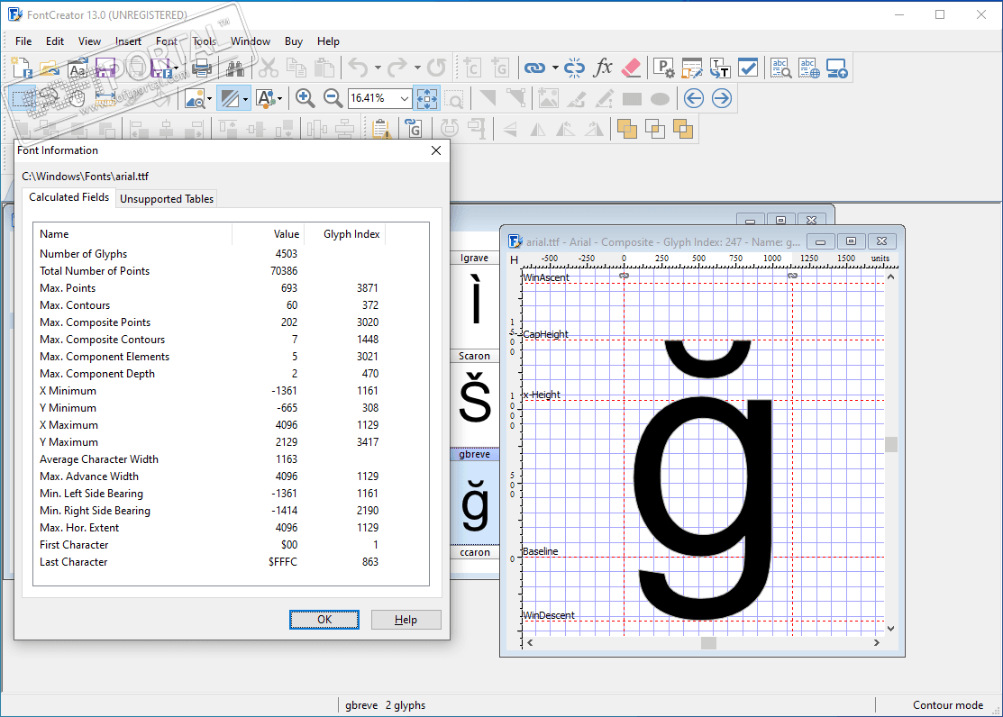 Fontcreator шрифты