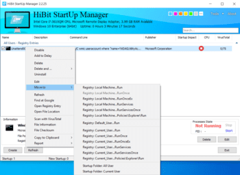 HiBit Startup Manager скриншот № 1
